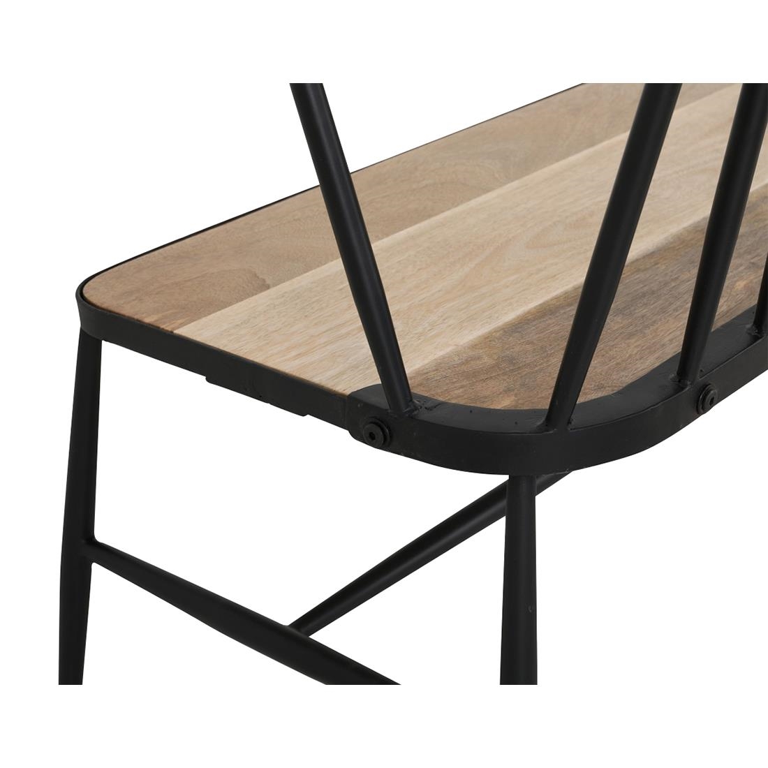 Bolero Alma Curved Back Slatted Bench (HZ825)