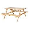Bolero Elements Wooden Picnic Table and Bench Set 5ft (JB840)