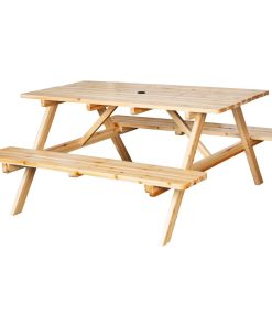 Bolero Elements Wooden Picnic Table and Bench Set 5ft (JB840)