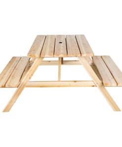 Bolero Elements Wooden Picnic Table and Bench Set 5ft (JB840)