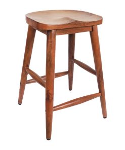 Bolero Halsbury Curved Mango Wood Stools 2 Pack (JB863)