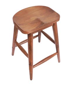 Bolero Halsbury Curved Mango Wood Stools 2 Pack (JB863)