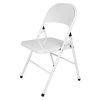 Bolero Folding Metal Chairs White 4 Pack (JB870)