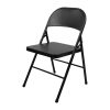 Bolero Folding Metal Chairs Black 4 Pack (JB871)