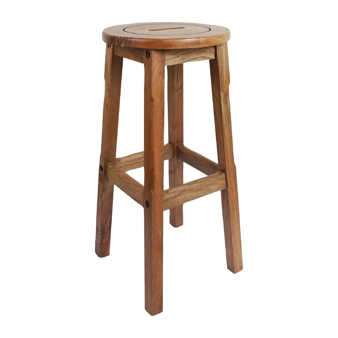 Bolero Harrington Classic Wooden Bar Stools 2 Pack (JC768)