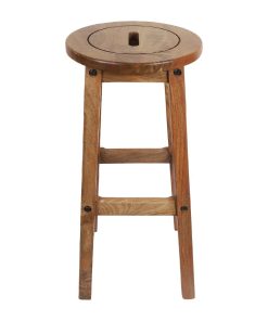 Bolero Harrington Classic Wooden Bar Stools 2 Pack (JC768)