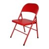 Bolero Folding Metal Chairs Red 4 Pack (JD498)