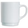 Arcoroc Opal Stackable Mugs White 305ml 6 Pack (JK956)