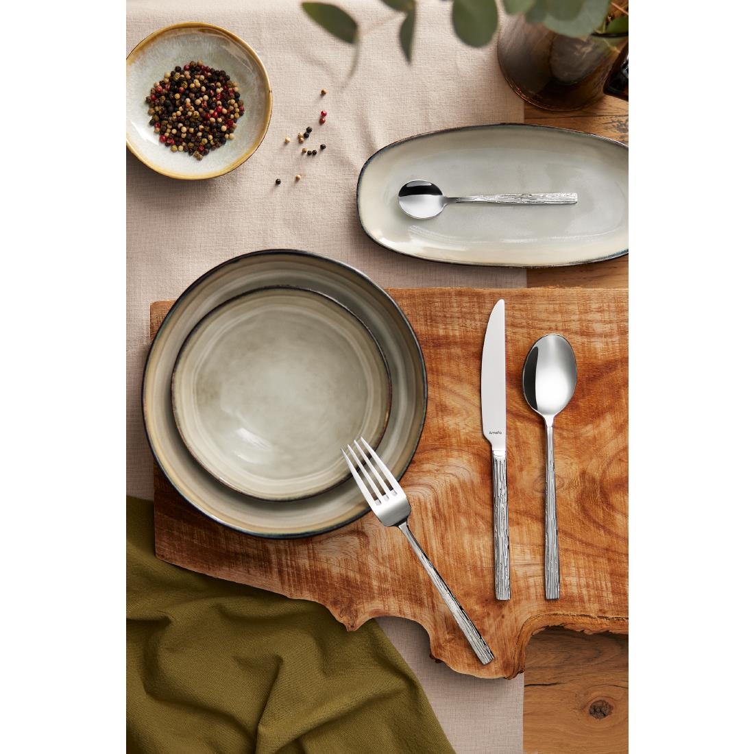 Amefa Medard De Noblat Shadow Pearl Plates 205mm 6 Pack (JK971)