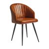 Brooklyn Bruciato Leather Tub Chair Tan (JM470)