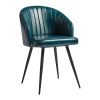 Brooklyn Leather Tub Chair Vintage Blue (JM472)