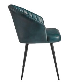 Brooklyn Leather Tub Chair Vintage Blue (JM472)