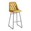 Harland Leather Bar Stool Vintage Gold (JM476)