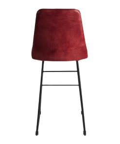 Harland Leather Bar Stool Vintage Red (JM477)