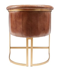 Nolan Leather Armchair Pecan Brown (JM478)