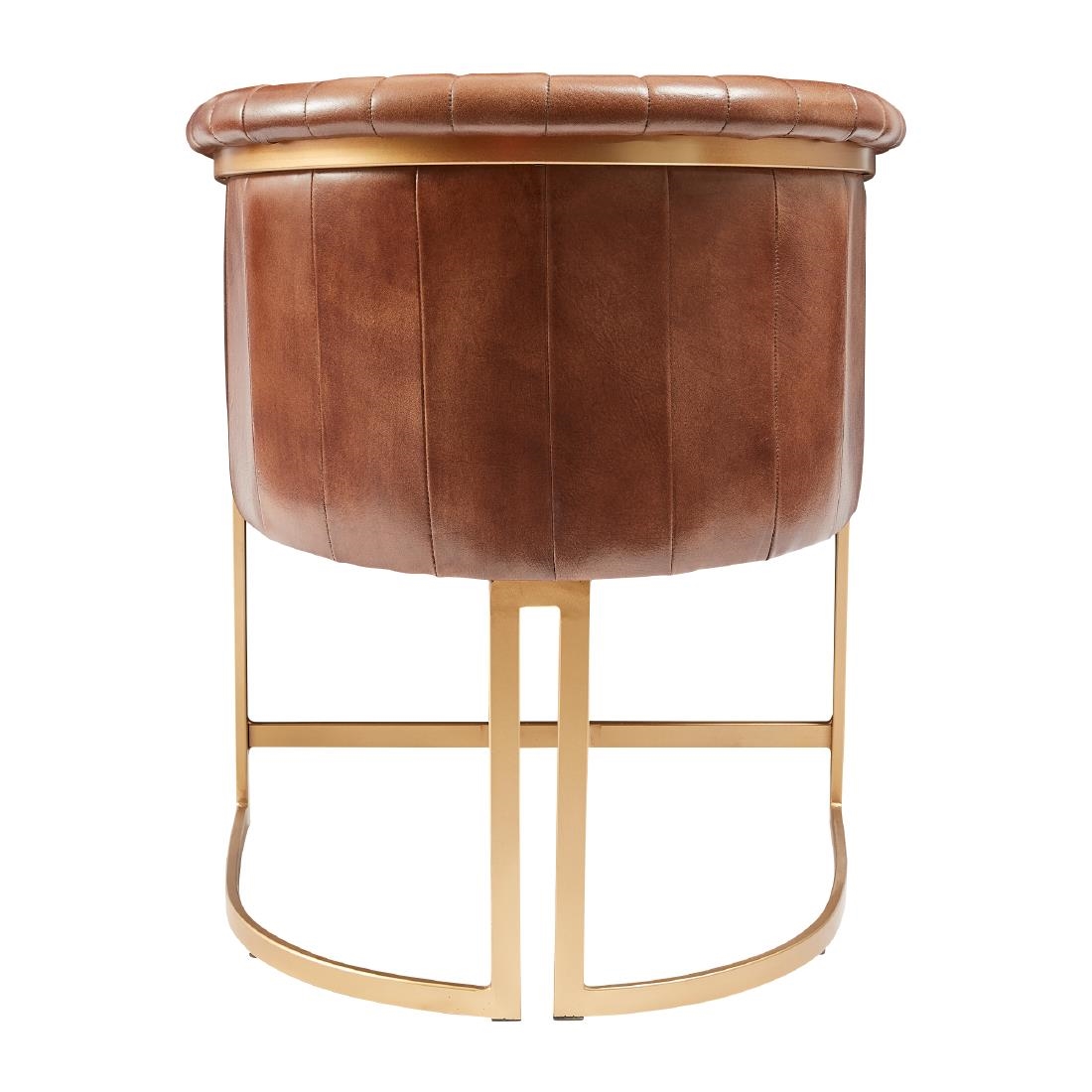 Nolan Leather Armchair Pecan Brown (JM478)