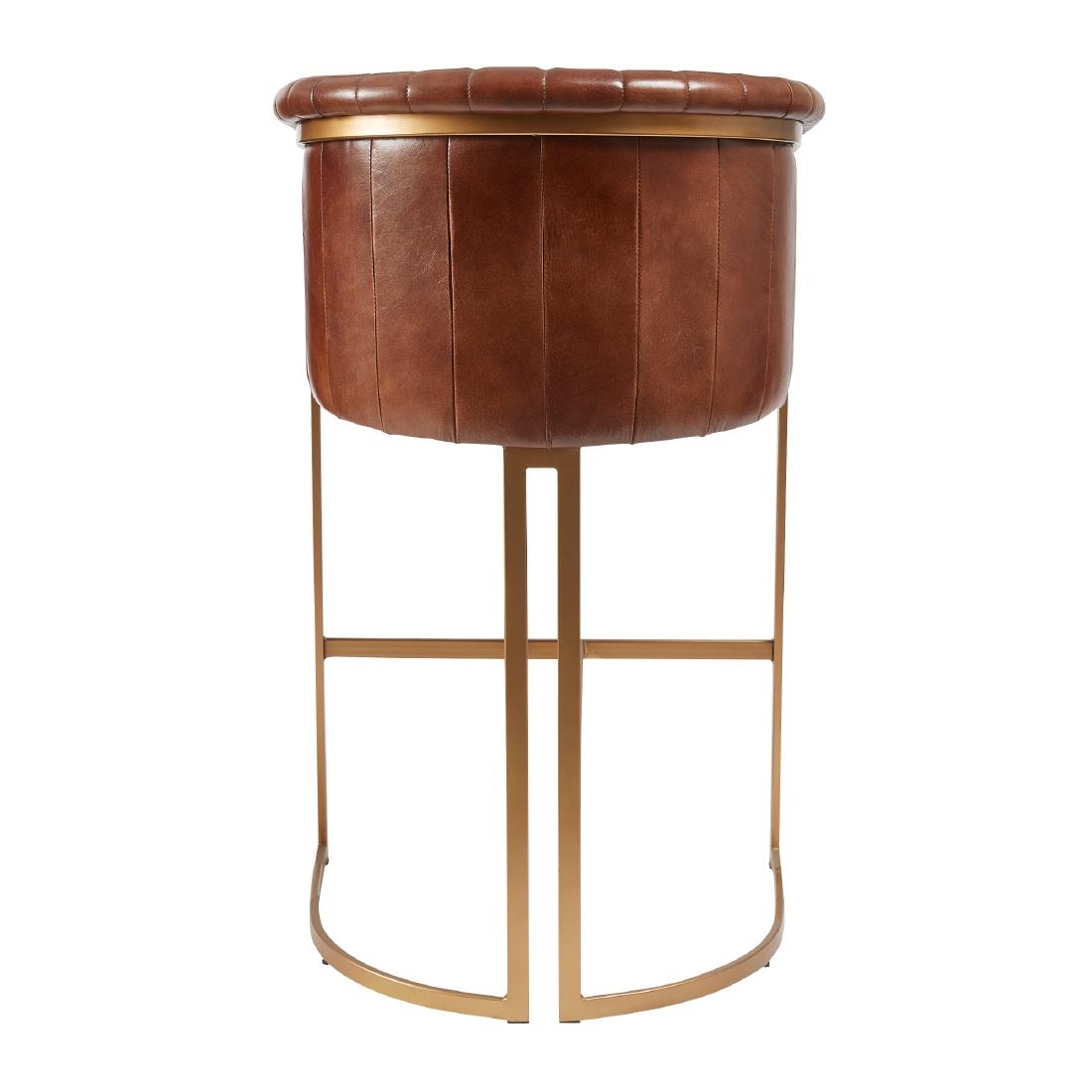 Nolan Leather Bar Stool Pecan Brown (JM479)