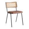 Savanna Leather Side Chair Pecan Brown (JM480)