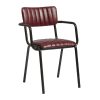 Tavo Stacking Ribbed Armchair Vintage Red (JM485)