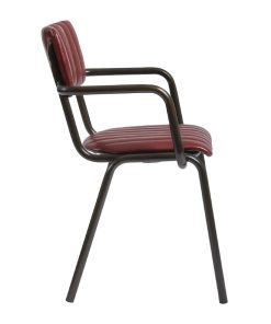 Tavo Stacking Ribbed Armchair Vintage Red (JM485)