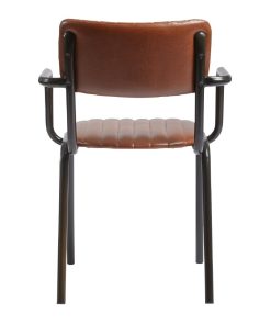 Tavo Stacking Ribbed Armchair Vintage Tan (JM486)