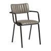 Tavo Stacking Ribbed Armchair Vintage Dark Grey (JM487)