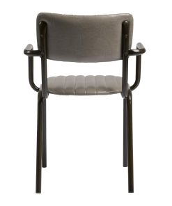 Tavo Stacking Ribbed Armchair Vintage Dark Grey (JM487)