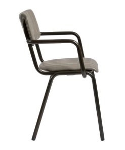 Tavo Stacking Ribbed Armchair Vintage Dark Grey (JM487)