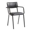 Tavo Stacking Ribbed Armchair Vintage Black (JM488)