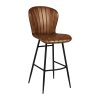 Lars Leather Bar Stool Pecan Brown (JM491)