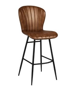 Lars Leather Bar Stool Pecan Brown (JM491)