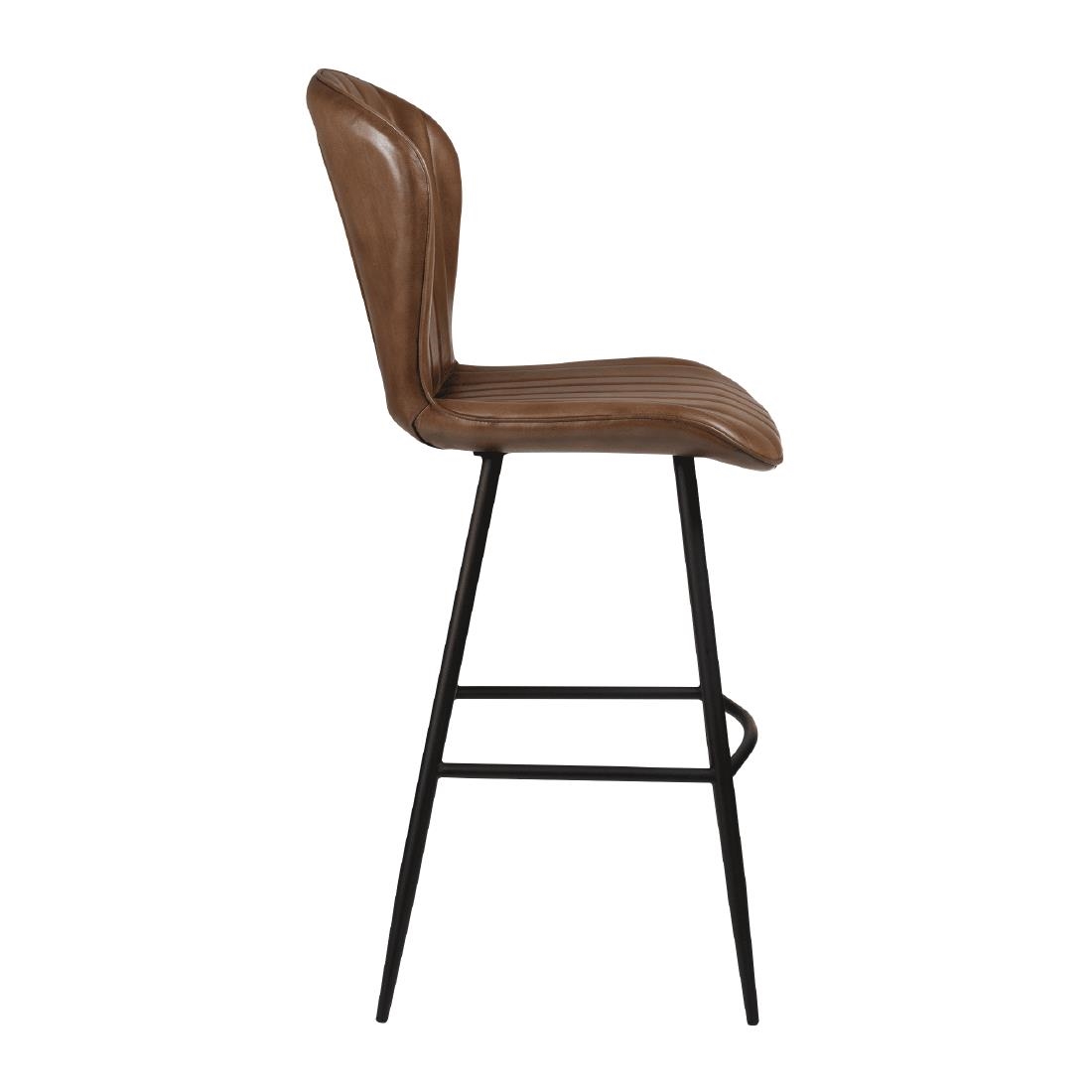Lars Leather Bar Stool Pecan Brown (JM491)