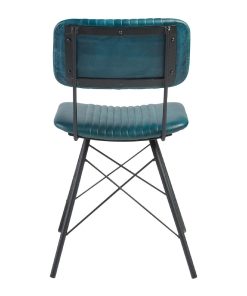 Duke Leather Side Chair Vintage Teal (JM492)