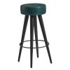 Malibu Leather Stool Vintage Blue (JM493)
