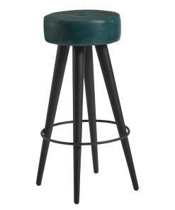 Malibu Leather Stool Vintage Blue (JM493)