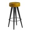 Malibu Leather Stool Vintage Gold (JM494)