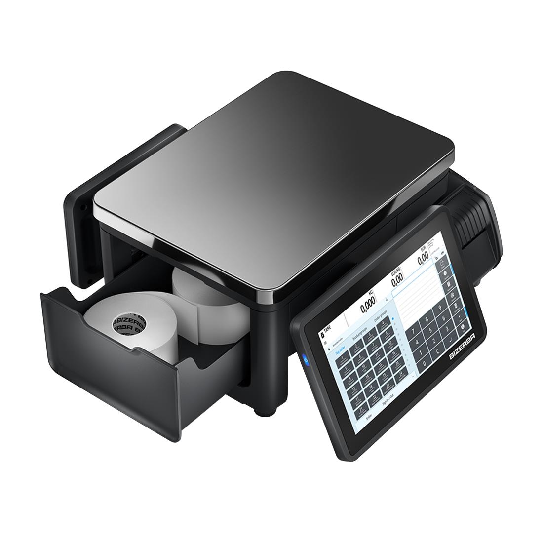 Bizerba Q1 100 Scale. Printer- 2 Standard Labels (JM576)