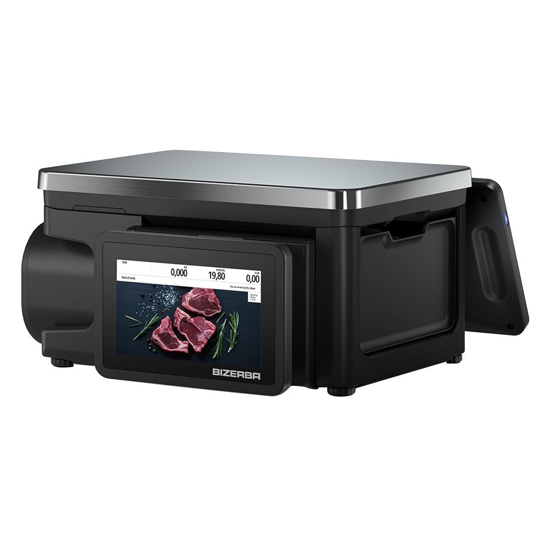 Bizerba Q1 100 Scale. Printer- 2 Standard Labels (JM576)