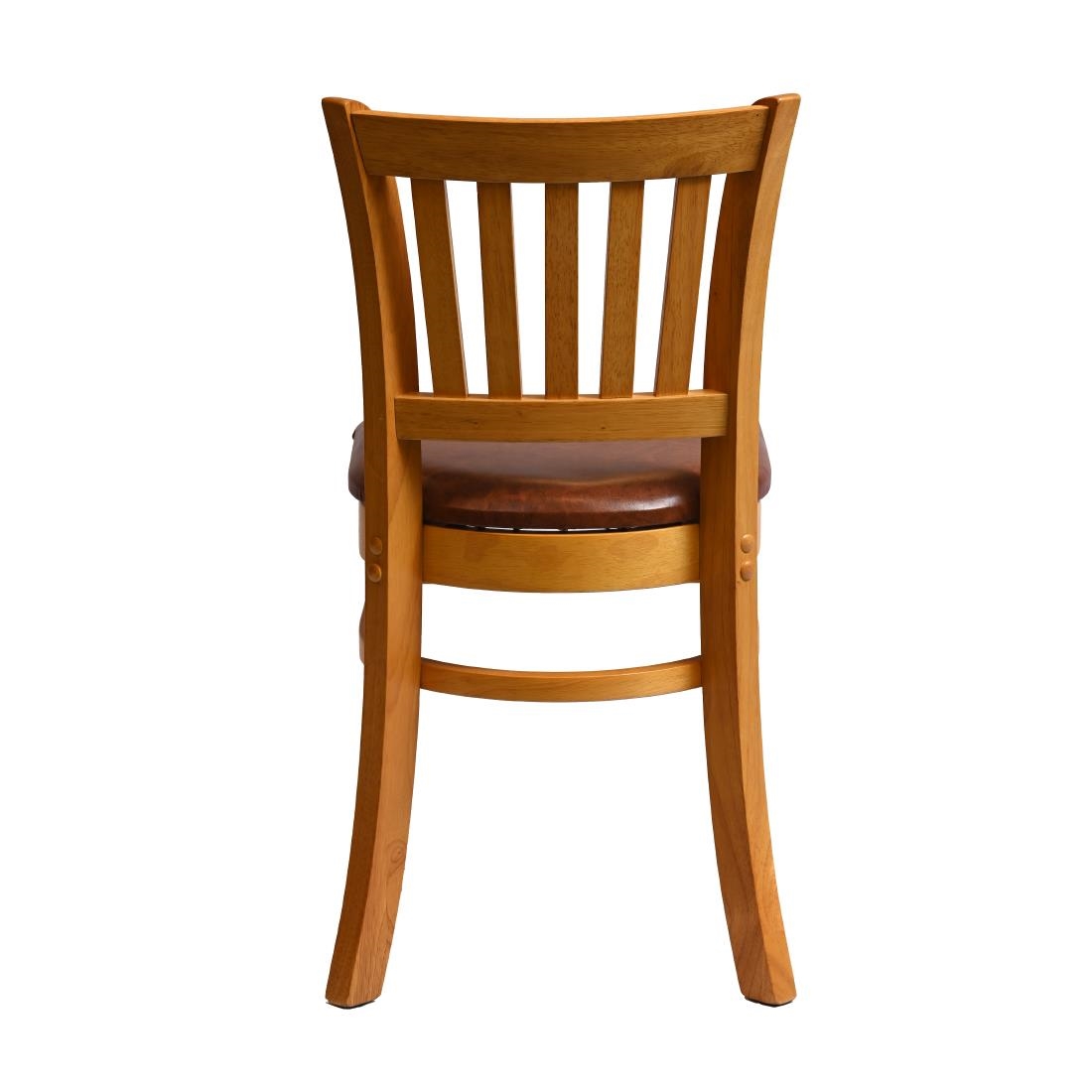 Manhattan Dining Chairs in Soft Oak with Bison Tan Seat 2 Pack (HX808)