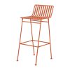 Bolero Spritz Slatted Bar Stools Vibrant Orange 2 Pack (HZ822)