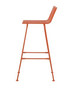 Bolero Spritz Slatted Bar Stools Vibrant Orange 2 Pack (HZ822)