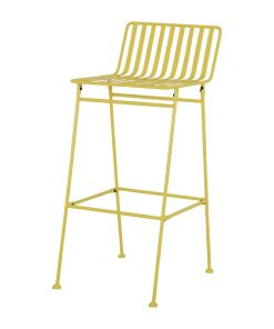 Bolero Spritz Slatted Bar Stools Limoncello Yellow 2 Pack (HZ823)