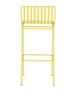 Bolero Spritz Slatted Bar Stools Limoncello Yellow 2 Pack (HZ823)