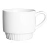 Olympia Cafe Stacking Mugs White 340ml 6 Pack (JF994)