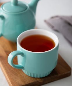 Olympia Cafe Stacking Mugs Aqua 340ml 6 Pack (JF996)