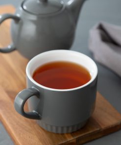 Olympia Cafe Stacking Mugs Charcoal 340ml 6 Pack (JF997)