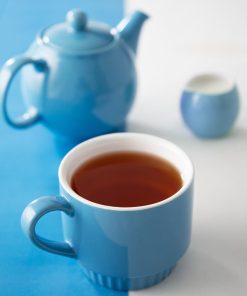 Olympia Cafe Stacking Mugs Blue 340ml 6 Pack (JF998)