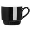 Olympia Cafe Stacking Mugs Black 340ml 6 Pack (JF999)