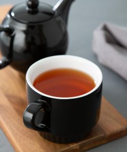 Olympia Cafe Stacking Mugs Black 340ml 6 Pack (JF999)