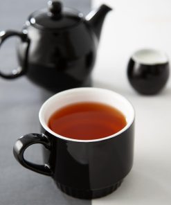 Olympia Cafe Stacking Mugs Black 340ml 6 Pack (JF999)